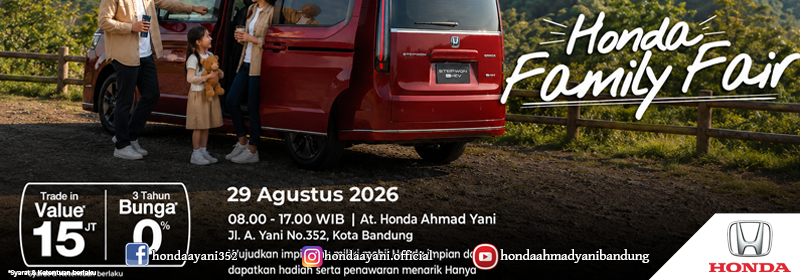 Honda Family Fair Agustus 2026